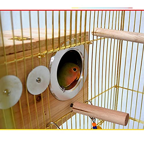 YIFEI2013-SHOP Jaula Pájaros Big Bird Jaulas para Loros Aves de Aves Alambre de Acero Birdcage Gran Casticidad Jaula Acero Conchas Colgantes Pájaros Tienda Nido Hoose Jaula