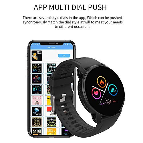 Yinuoday Smart Watch 1. 3Inch Fitness Tracker with Heart Rate Sleep Monitor Ip67 Impermeable Pulsera Podómetro para Hombres Mujeres