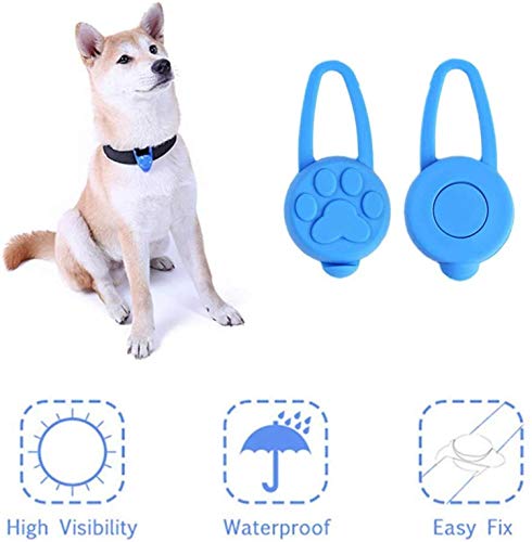 Yizhet Collar Luz LED para Perros, 5 Piezas Clip-On Collar de Luz LED para Perro, Luz de Parpadeo de Mascota con 3 Modos, Luces de Seguridad Coloridas para Perros y Gatos Impermeable para Mascotas