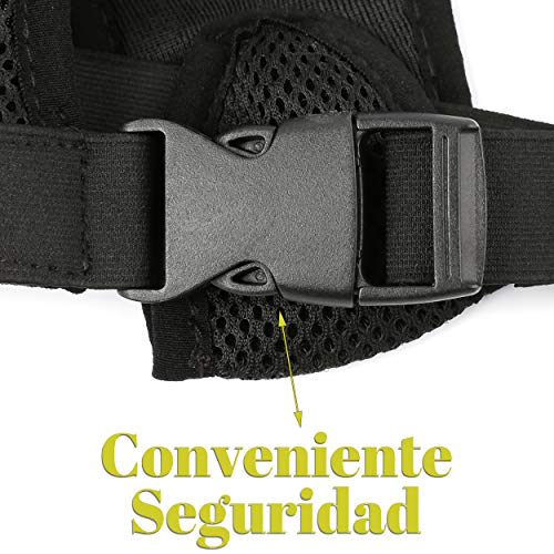 Yommy Braquitas higienicas para Perras Pañales Reutilizables para Perras Lavable Negro Talla 1 Cintura 26-31cm