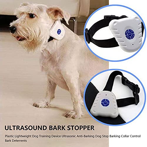 Zhou-YuXiang Dispositivo de entrenamiento de perro ligero de plástico ultrasónico Anti-ladridos de perro parada de ladridos collar de control de corteza disuasorios