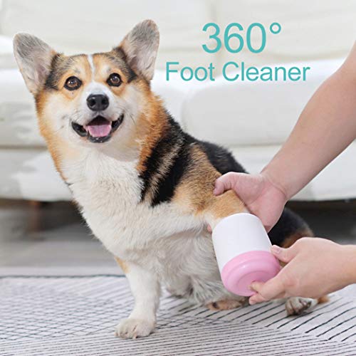 ZOYLINK Limpiador de patas para perros, limpiador portátil de patas para gatos, limpiador de patas de gato, taza para lavadora de patas de perro, taza para lavadora de patas