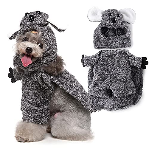 Zunea Disfraz de canguro para perros pequeños Halloween mascota gato ropa de fantasía trajes con sombrero fiesta Cosplay traje super lindo cachorro perro vestir ropa divertida XL