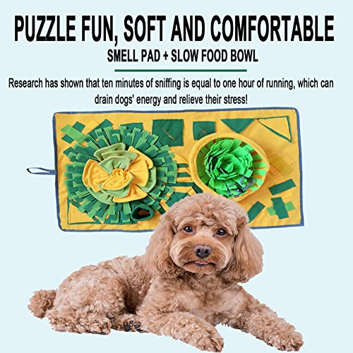 ZXYLYL Pet Snuffle Mat for Dogs, Juego de piensos interactivos para Boredom, 31 '' X 24 '' Dog Snuffle Mat Interactive Feed Game para el aburrimiento, 2-Pack