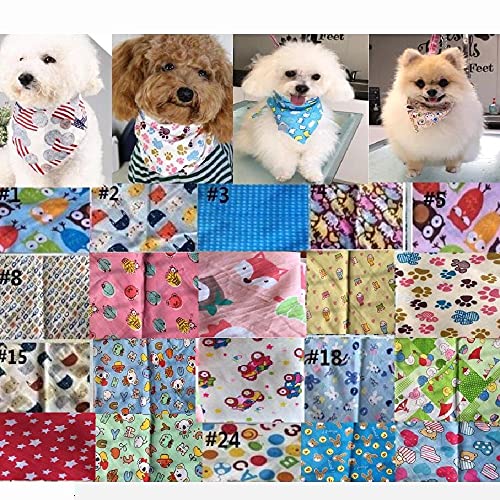 100 unids/Lote Venta al por Mayor 2021 Mezcla 100 Colores Perro Cachorro Mascota Bandana Collar algodón Bandanas Corbata para Mascotas Productos de Aseo SP01
