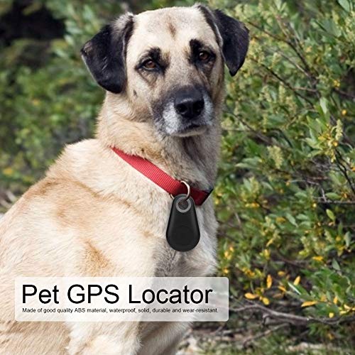 143 Localizador antipérdida de Mascotas, Dispositivo de Seguimiento de Monitor Bluetooth para Perros y Gatos al Aire Libre, para Selfies de Mascotas, localización, búsqueda de Cosas(Negro)