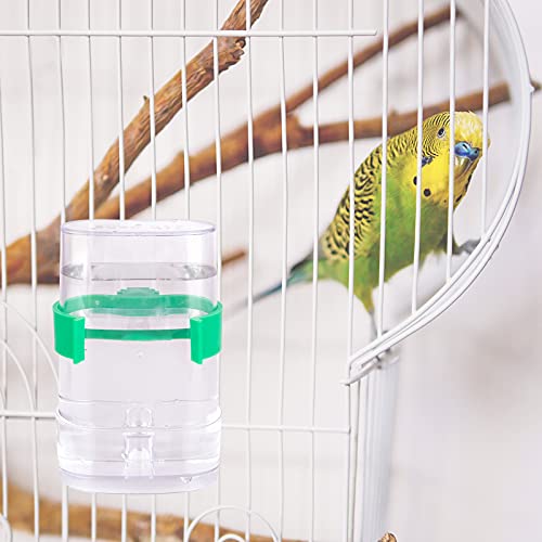 2Pcs Bebedero para Pájaros, Alimentador Automático De Pájaros para Loros, Dispensadora de Agua para Comida de Aves