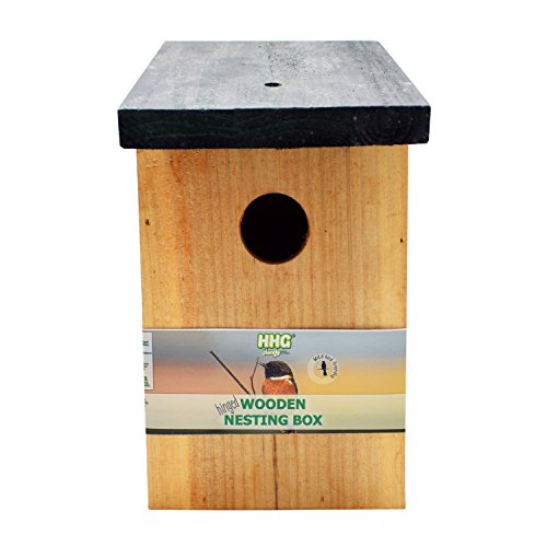8 x Handy Home and Garden Caja Nido de Madera con Madera Tratada a Presión para Aves Silvestres y de Jardín HHGBF017