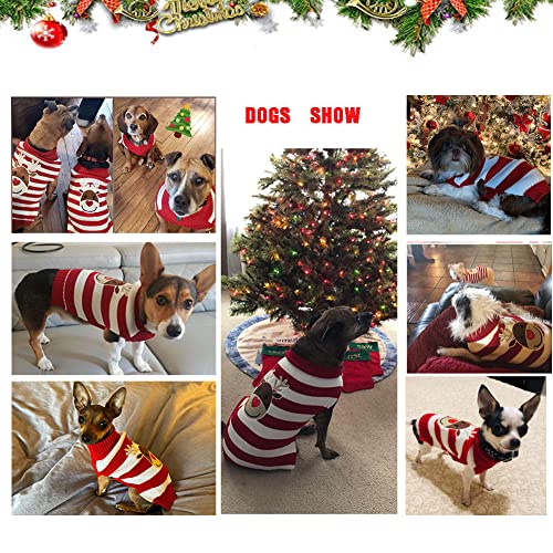 Abrrlo - Disfraz de Perro, Ropa de algodón, suéter de Fiesta, día de Navidad, Invierno, Abrigo de Punto, suéter para Mascotas