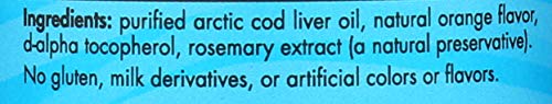 Aceite de hígado de bacalao ártico, Orange, fl oz 8 (237 ml) - Naturals nórdicos