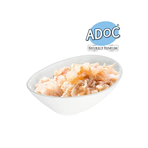 ADOC Natural Pollo con Patatas para Perros Adultos, Pack de 16 Unidades