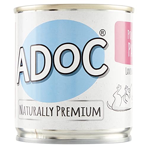 ADOC Natural Pollo con Patatas para Perros Adultos, Pack de 16 Unidades