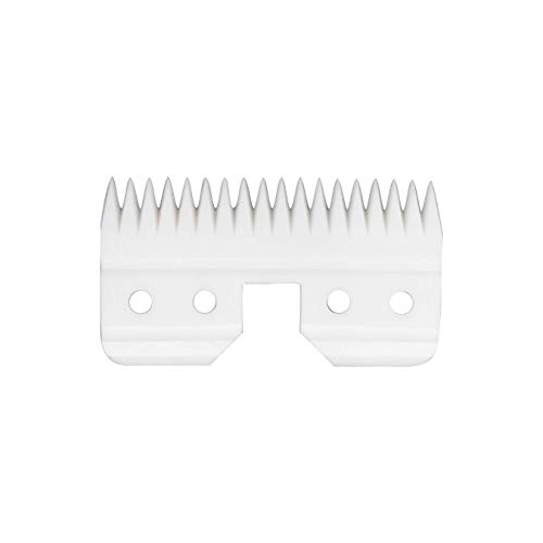 AIRERA Cuchilla móvil de cerámica de 18 dientes de repuesto de 1 Pieza para Fast Feed, Cortadores de cerámica de repuesto para mascotas/humanos, compatible con Cortadoras AG/A5 (1 Pieza, Blanco)