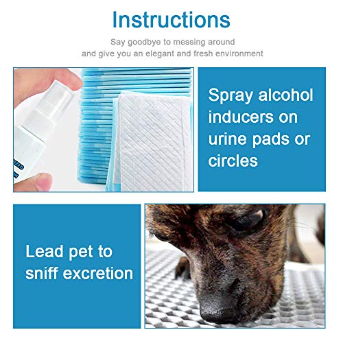 Akin Training Spray Sale, Spray de entrenamiento para perros y cachorros Líquido de posicionamiento de líquidos, Defecación de perro Inducing Spray Localización de heces Spray 60ml