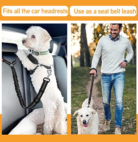 Alfombrilla para maletero de coche para perros con cinturón de seguridad, impermeable, antideslizante, con protector lateral y parachoques para SUV, camiones (185 x 103 cm)