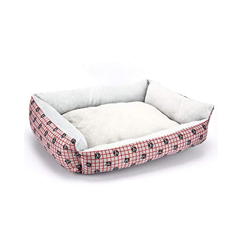 Alfombrillas de cama rectangulares para mascotas Sofá Casa para perros pequeños medianos grandes Cama para gatos Lavable Impermeable Perrera para perros Puppy XL Pet Bed-coffee-XR0003-M 50x40 Cm