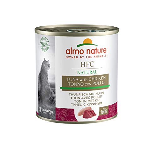 Almo Nature Classic, Atún con Pollo para Gatos, Pack de 12 x 280 g