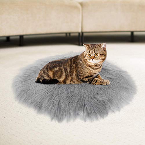 Almohadilla térmica para gatos, manta eléctrica impermeable para mascotas, pequeña antideslizante para gatos domésticos(Imitation mink grey)