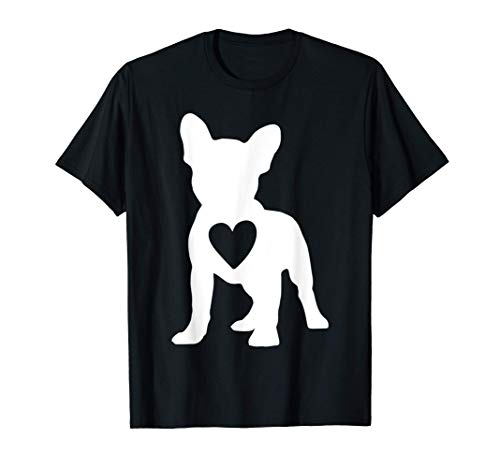 Amor Perros Frenchie Corazón Bulldog Francés Propietario Camiseta