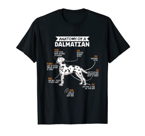 Anatomy Of A Dalmatian Dog Regalo Divertido Perro Camiseta