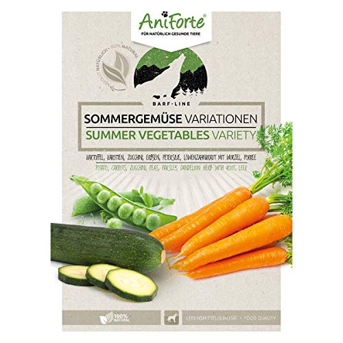AniForte Variantes de Verduras de Verano para la alimentación cruda 1kg - suplemento Barf para Perros