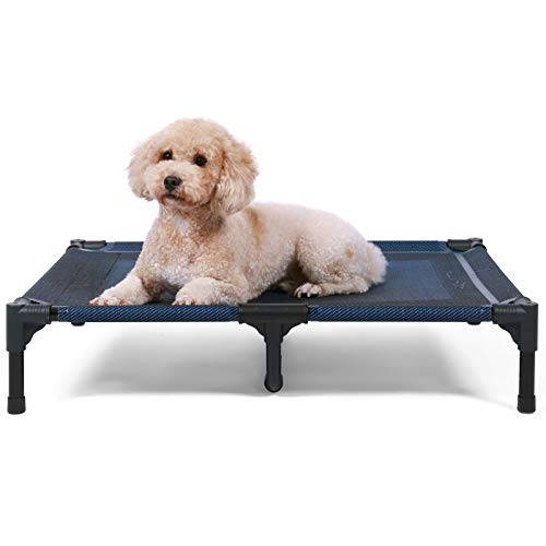 ANWA Cama elevada para perro de gran tamaño, cama elevada para perro para uso al aire libre, cuna portátil para perros grandes