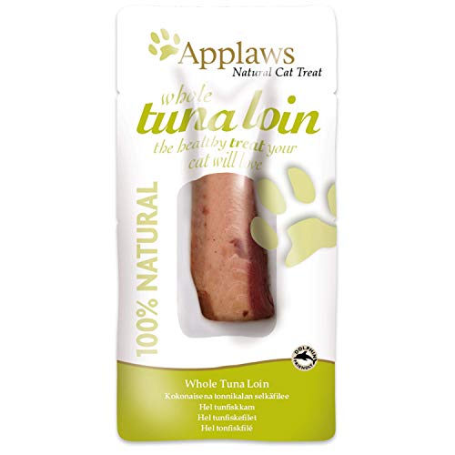 Applaws - Snack de lomo de atún para gatos (12 paquetes) (12 x 30g) (Puede Variar)
