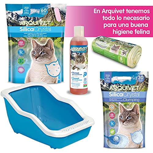 Arquivet Natural Cat Litter - Lecho Natural para Gatos - Lecho higiénico para Gatos - Lecho Biodegradable, ecológico, Vegetal - hasta 40 días - Lecho Natural aglomerante para felinos - 5L