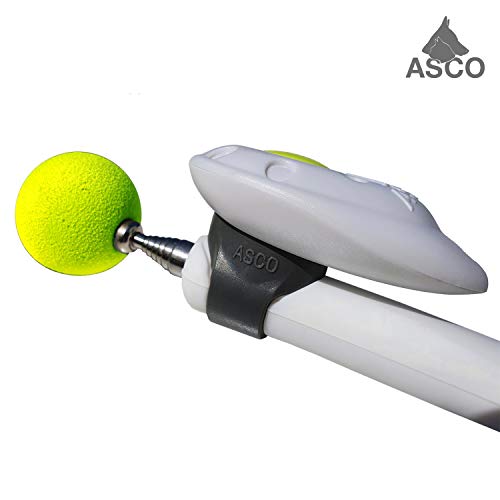 ASCO Target Stick ClickStick®, Target Stick con clicker extraíble, diseño telescópico para Perros, Gatos y Caballos, Entrenamiento con clicker, Blanco AC05TCS