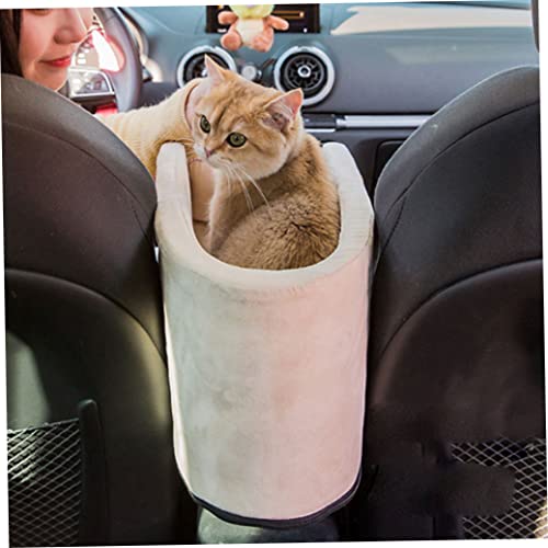 Asiento de Consola de Mascotas para Coche Puppy Cat Booster Asiento de Booster en el cárter Pequeño Animal Travel Carrier Cama accesible para el hogar
