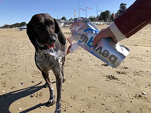 beviqui Bebedero de Perros conectable a: Botella de Agua para Perro. Indispensable Accesorios para Perros, Cuencos para Perros Portatil es un Dispensador de Agua para Perro