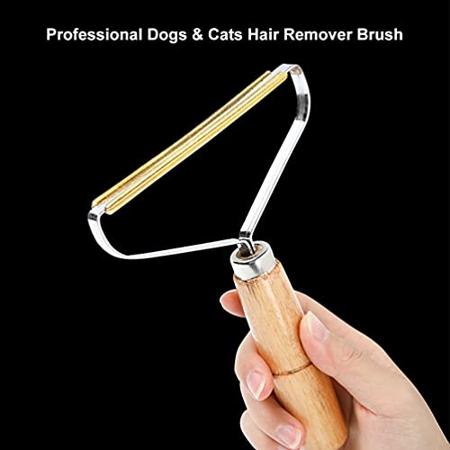 Bikirin cepillos profesionales para perro y gato, elimina el pelo de las mascotas de la ropa, alfombras, removedor de piel de animales reutilizable, Rodillo de pelusa de doble cara limpiador raspador