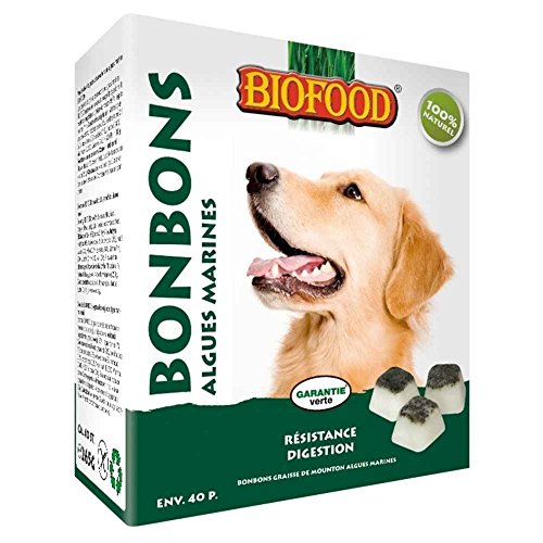 Biofood Maxi Alga Friandise Caramelos Grasa de Oveja para Perro/Gato 40 Piezas