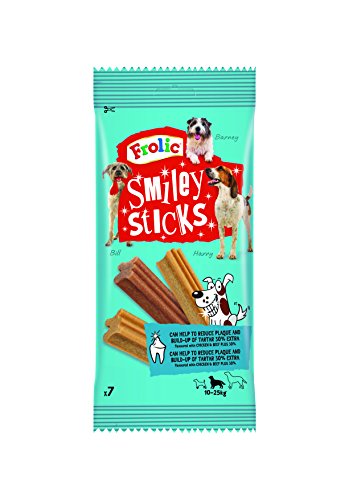 Bolsita de 175g de Smiley Sticks para perros | [Pack de 10]