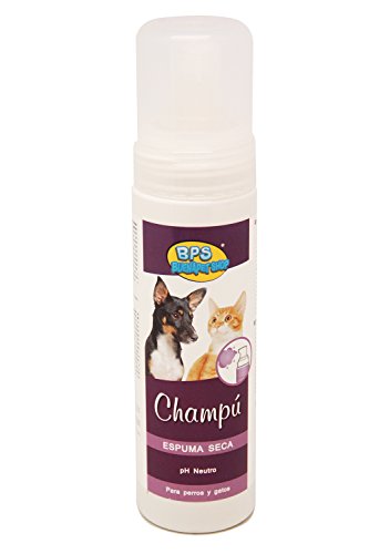 BPS (R) Champú de Espuma Seca, Shampoo para Perro, Gato, Animales Domésticos BPS-4265