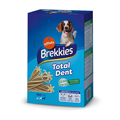 Brekkies Snacks para Perros Grandes Total Dent 4 x 270 g, Paquete de 2