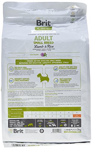 Brit Care Adult Small Breed Lamb & Rice Comida para Perros - 3000 gr