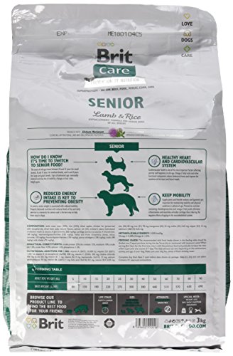 Brit Care Senior Lamb & Rice Comida para Perros - 3000 gr