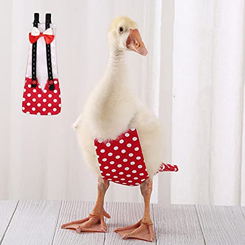 CDIYTOOL 3 pañales impermeables ajustables de pato de pollo, pañales para patitos para mascotas, ropa de ganso, suministros para aves