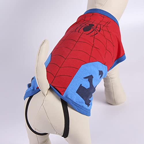 CERDÁ LIFE'S LITTLE MOMENTS - For Fan Pets, Camiseta para Perro de Spiderman - Licencia Oficial Marvel, Rojo
