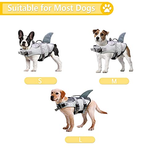 Chaleco Salvavidas Ajustable para Perros pequeños, medianos y Grandes con Alta flotabilidad, Chaleco de flotación para Mascotas (Large)
