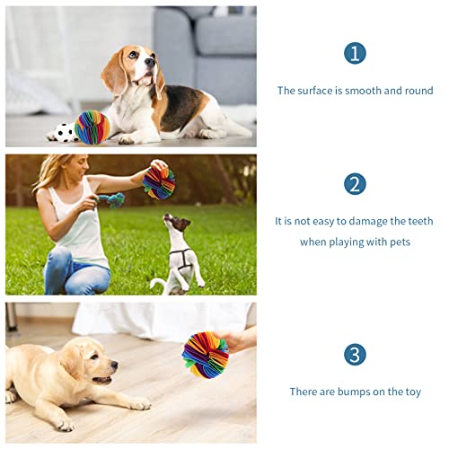 Charfia Bola de rapé para Perros, Snuffle Ball para Perros Alfombra Olfativa Perros Juguetes interactivos para Perros Dog Puzzle Toys Juguete para Mascotas, Alivio del Estrés para Comer Lento