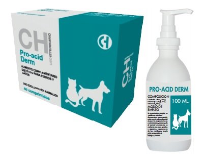 Chemical Pro Acid Derm Evita la caída de Pelo en Perros y Gatos -100 ml