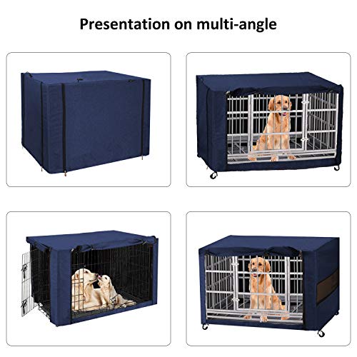 chengsan Cubierta de caja de perro, cubierta de jaula para perros, cubierta de jaula para cachorros proporcionada para protección de cajas de alambre para interiores y exteriores (S)