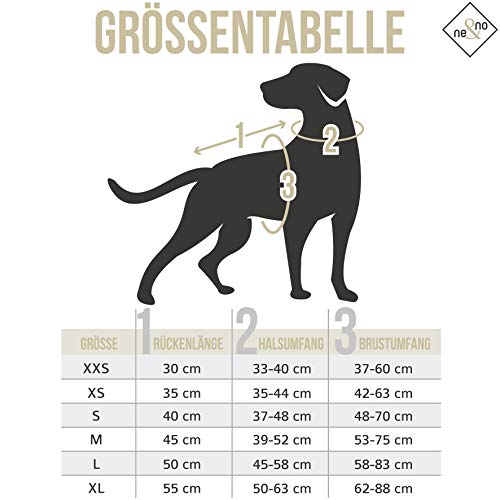 Chubasquero con arnés para perros (XXS, verde) I Abrigo para perros impermeable y reflectante I Chubasquero para perros pequeños, medianos y grandes impermeable