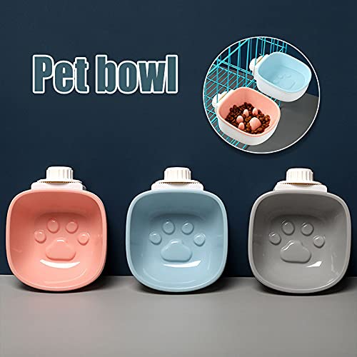 Colgante Perro Anti-Choking Alimentador Lento Bowl Pet Cat Comer Alimentos Dispensador de Agua Anti-Inclinación Ralentización Comer Entrenador para Jaula