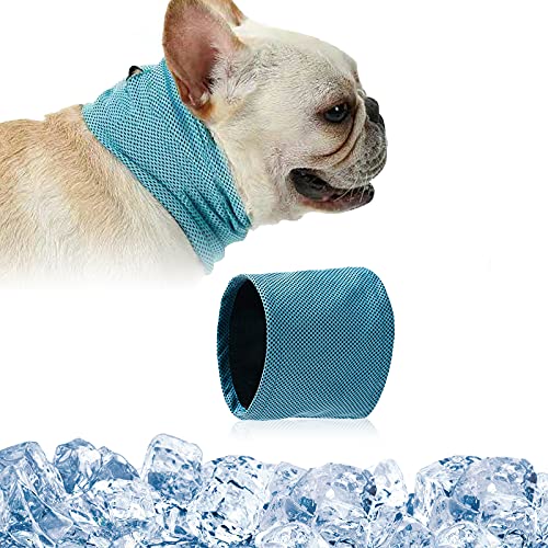 Collar Refrigerante para Mascotas, Collar de Enfriamiento para Perros, Collar Refrigerante Perro, Dog Cooling Collar, Dog Cooling Bandana, Enfriamiento Instantáneo Bufanda Cuello (S)