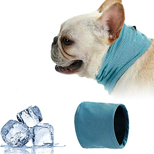 Collar Refrigerante Perro,Bandana de Enfriamiento para Perro,Collar Refrigerante para Mascotas,Pañuelo De Enfriamiento con Hielo De Bandana Mascotas, Collar de Enfriamiento para Perros, L