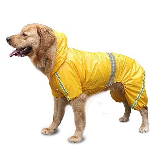 Comyglog Chubasquero para perro, chubasquero, para perros, mascotas, capa de labrador, impermeable, chaqueta Golden Retriever XXXL