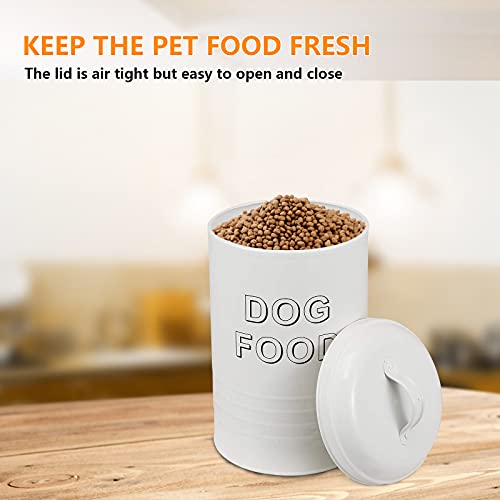 Contenedor de comida para perros – Contenedor de comida para gatos – Pet Good Dog Food Storage Canister, capacidad de 4 libras – Cuchara incluida